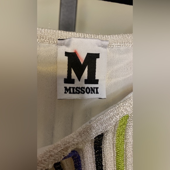 Missoni High Neck Metallic Neon Stripe Dress - Picture 7 of 10